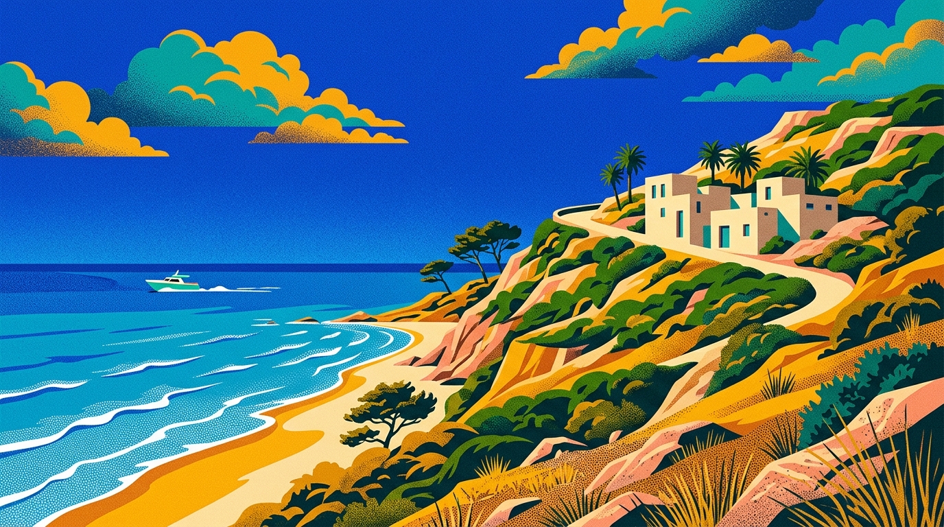 Illustrated artwork for La Franqui 01