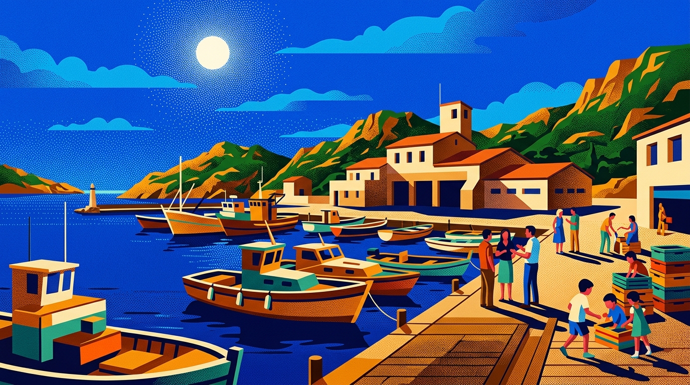 Illustrated artwork for Frioul - Ambiance Bateaux