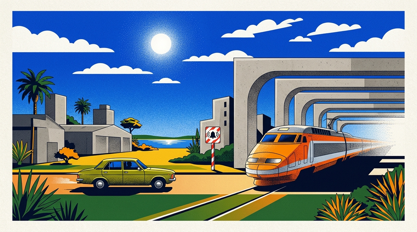 Illustrated artwork for A train going out of a railroad tunnel - Tranchée Babonneau